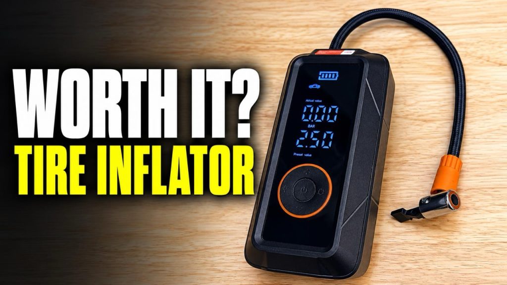 Testing a compact cordless tire inflator