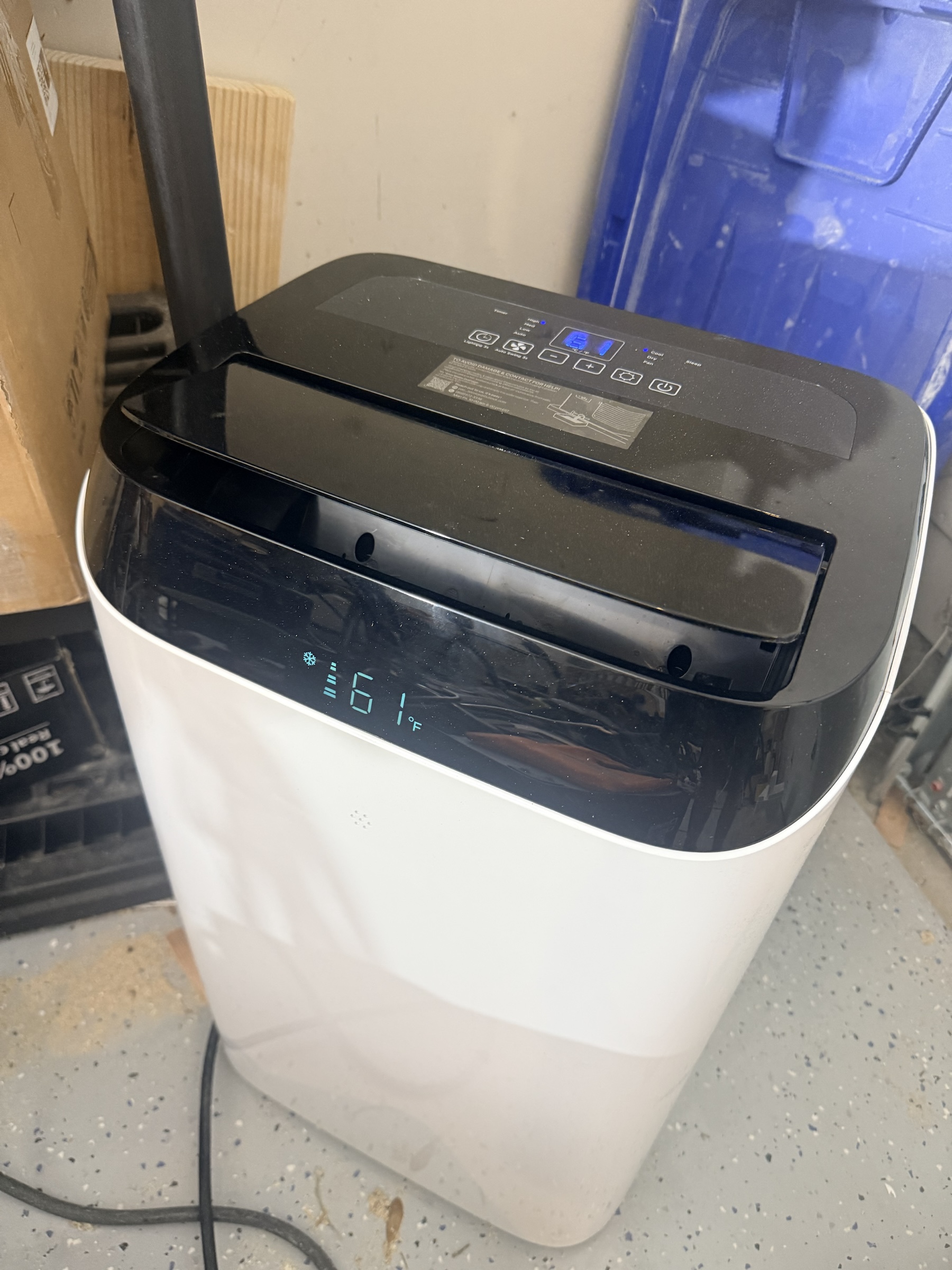 Testing a 14,000 BTU Portable Air Conditioner in My Texas Garage evidence photo