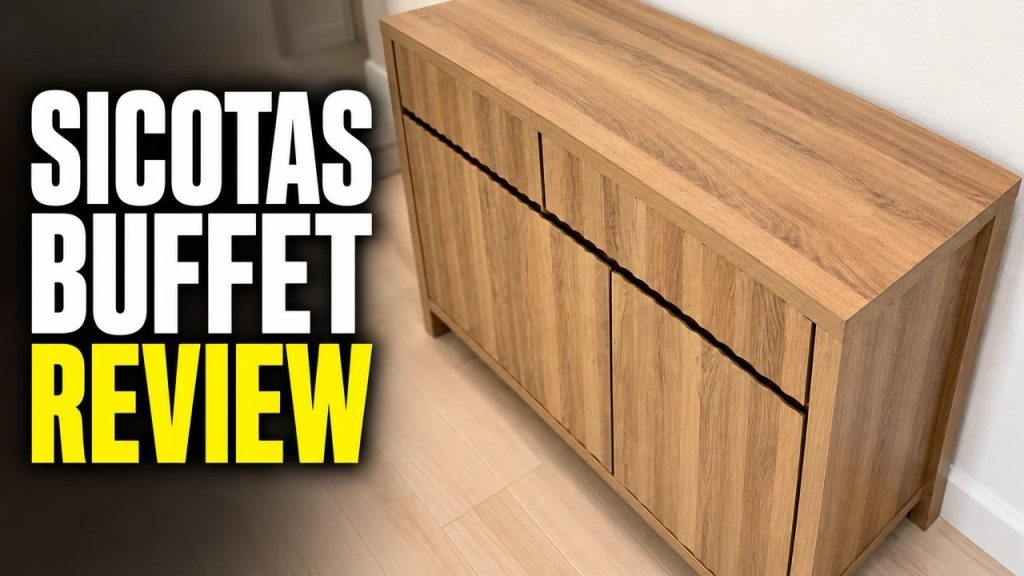 SICOTAS Fluted Sideboard Review: A Clean, Practical Hallway Cabinet