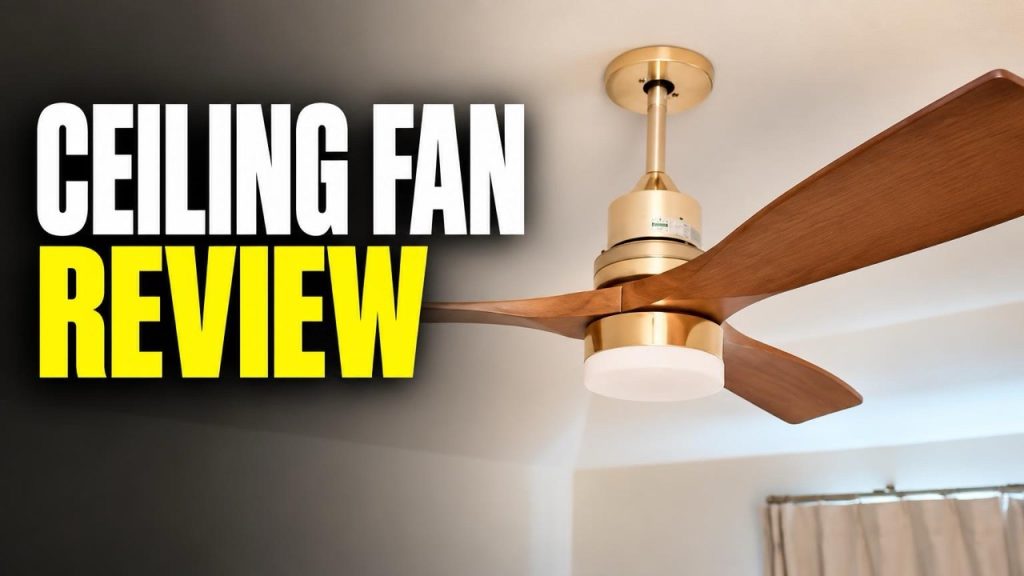 52-Inch Modern Wood Ceiling Fan Review: Quiet and Easy to Install